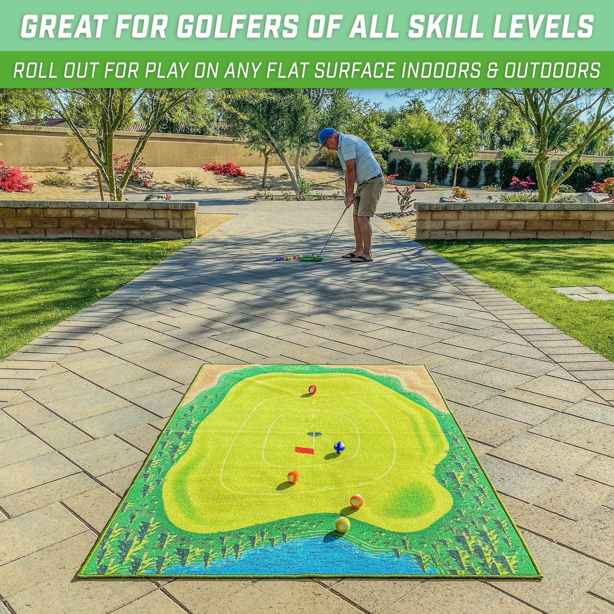 Golf Chipping Mat Game Set-4