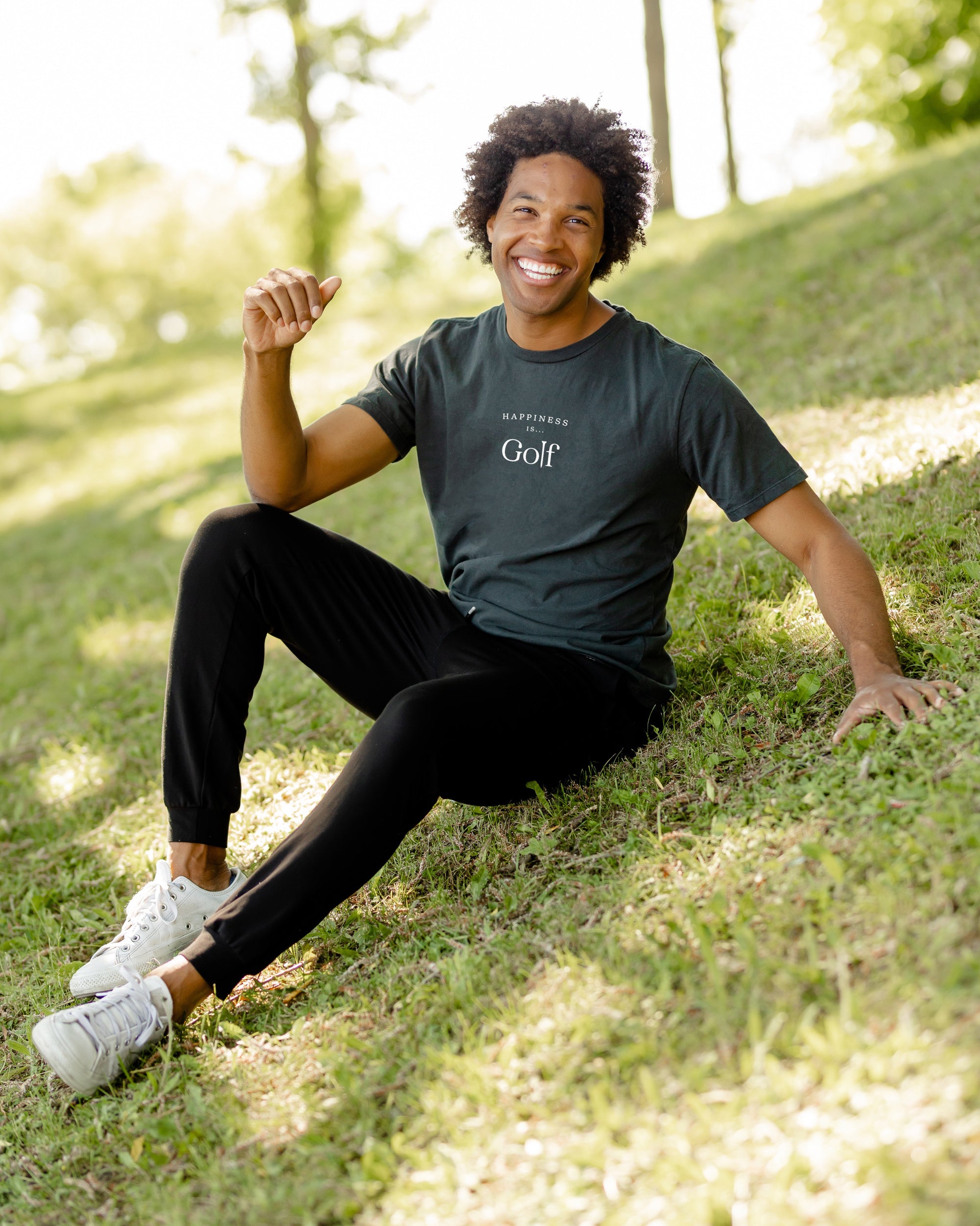 Golf Tee – Heather Navy